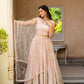 Faux Georgette STUNNING SKY BLUE LEHENGA CHOLI SET