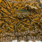 Pure Fandy Sattin Silk With Beautiful Original Gold Beads