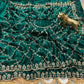 Pure Fandy Sattin Silk With Beautiful Original Gold Beads