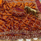 Pure Fandy Sattin Silk With Beautiful Original Gold Beads