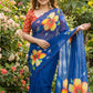 Soft pure Georgette handwork sarees