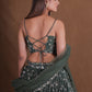 Georgette Zari Sequence Embroidery Work Lehenga