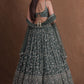 Georgette Zari Sequence Embroidery Work Lehenga
