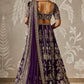 Faux Georgette lehenga with sequins zari & dori work choli