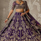 Faux Georgette lehenga with sequins zari & dori work choli