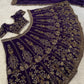 Faux Georgette lehenga with sequins zari & dori work choli