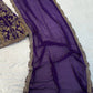 Faux Georgette lehenga with sequins zari & dori work choli