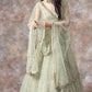 Soft Net Zari Sequence & Embroidery Lehenga