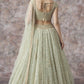 Soft Net Zari Sequence & Embroidery Lehenga