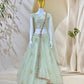 Soft Net Zari Sequence & Embroidery Lehenga