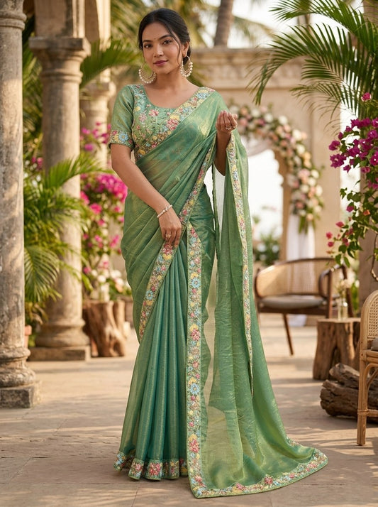 Party Wear Fendy Chiffon Saree