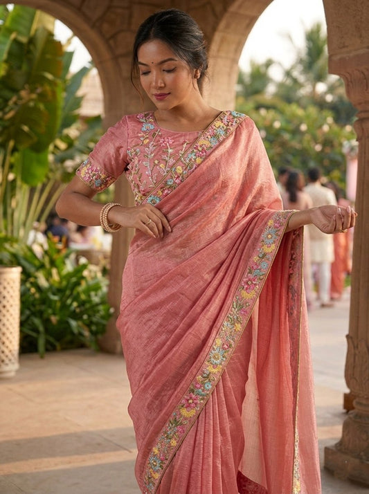 Party Wear Fendy Chiffon Saree