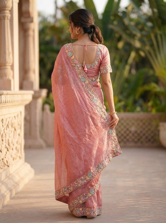 Party Wear Fendy Chiffon Saree