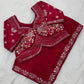 Party Wear Malay Satin Silk Saree