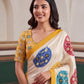 Crap Silk Digital Patola Print With Real Mirror Saree