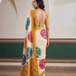 Crap Silk Digital Patola Print With Real Mirror Saree