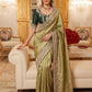 Wedding Wear Pure Kanjivarm Silk Heavy Embroidery Work Saree