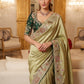 Wedding Wear Pure Kanjivarm Silk Heavy Embroidery Work Saree