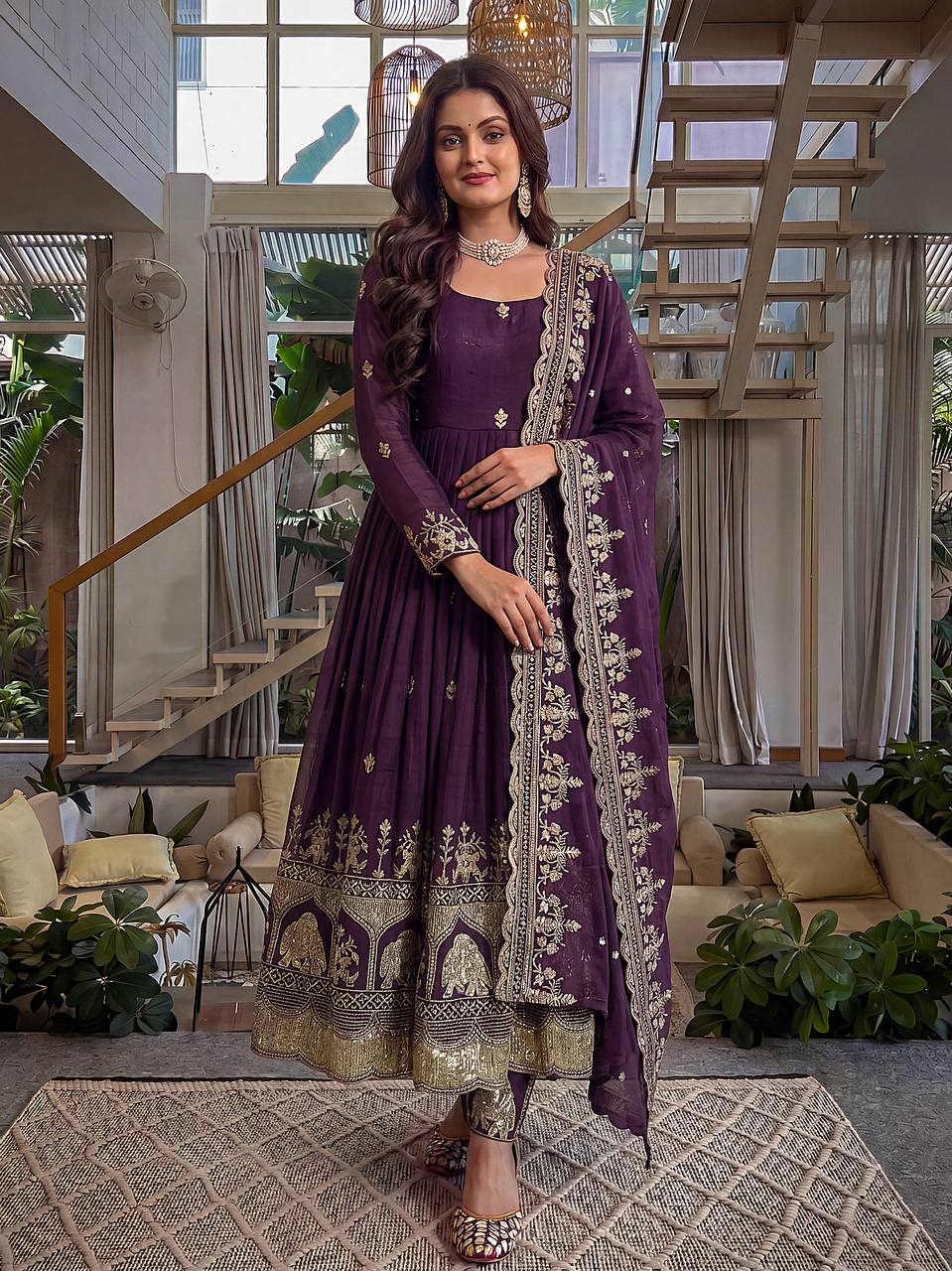 Royal Anarkali that speaks elegance in every thread gown