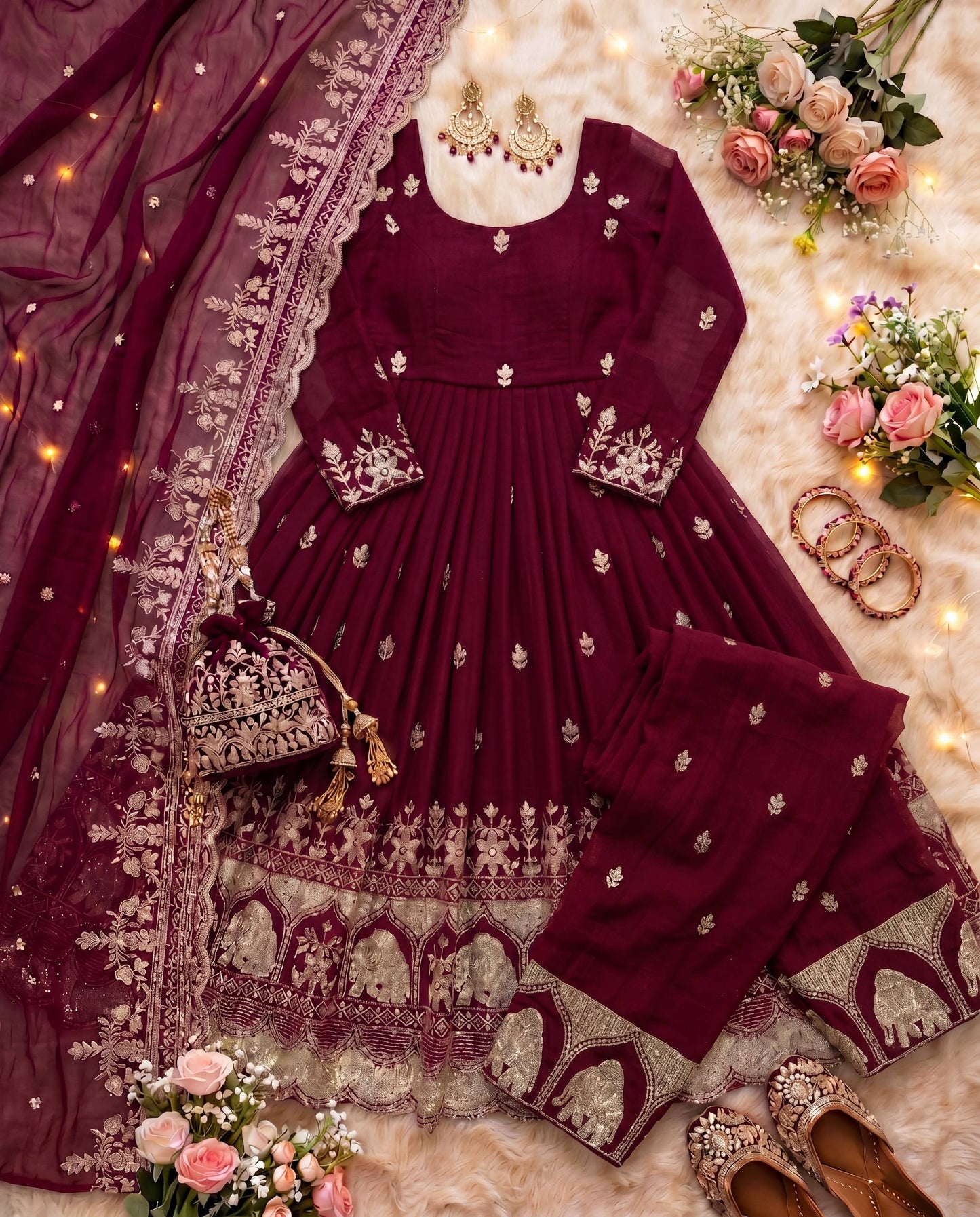 Royal Anarkali that speaks elegance in every thread gown
