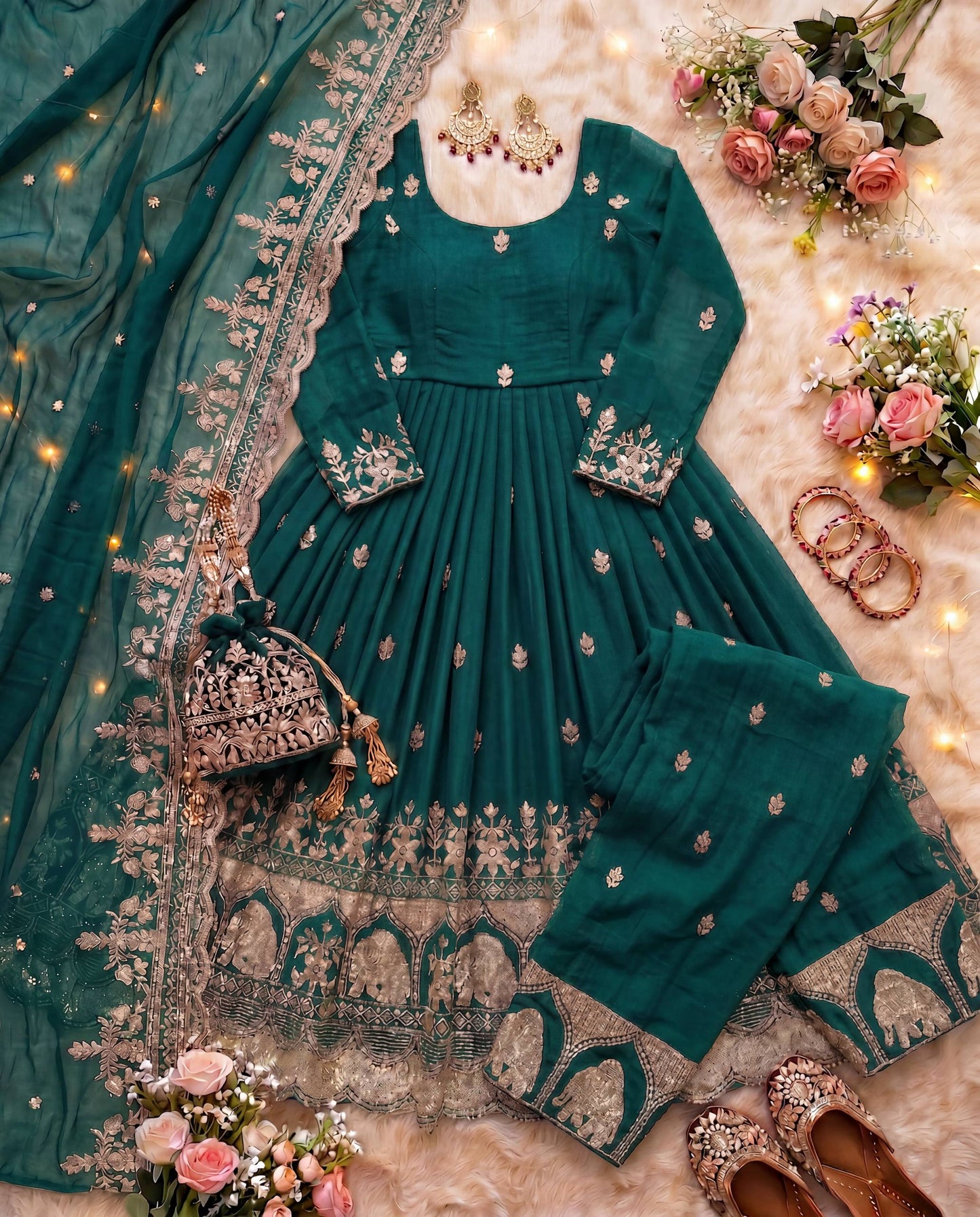 Royal Anarkali that speaks elegance in every thread gown