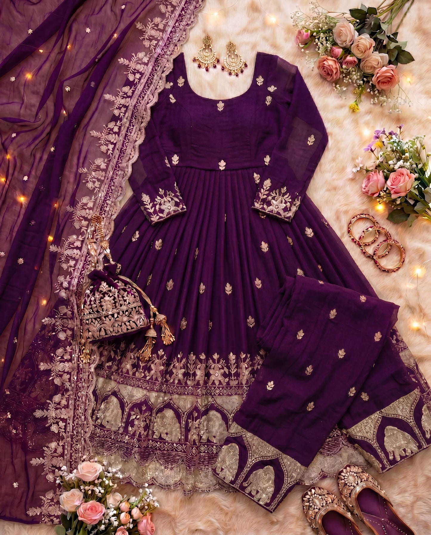 Royal Anarkali that speaks elegance in every thread gown