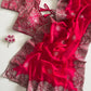 Pure soft Fandy sattin silk saree