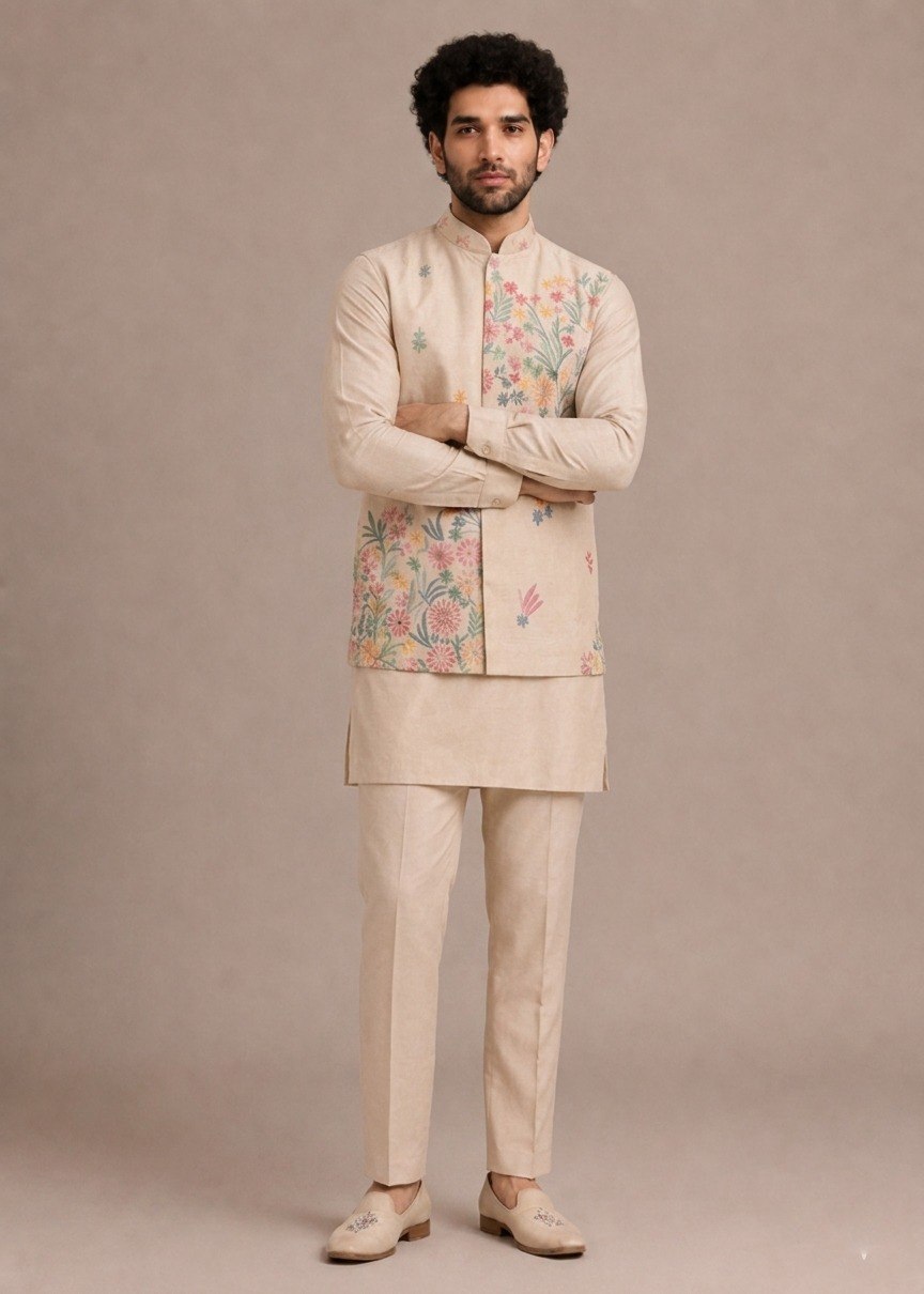 Premium Men’s Koti Kurta Set