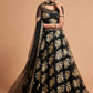 Black Sequins Embroidered Designer Lehenga Choli