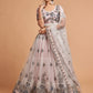 Light Grey Embroidered Lehenga Choli