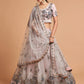 Light Grey Embroidered Lehenga Choli