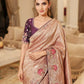 Wedding Wear Pure Kanjivarm Silk Heavy Embroidery Work Saree