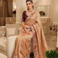 Wedding Wear Pure Kanjivarm Silk Heavy Embroidery Work Saree