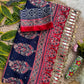 Very Soft and Elegant Rich look Semi Modal Silk Ajarak Print Saree