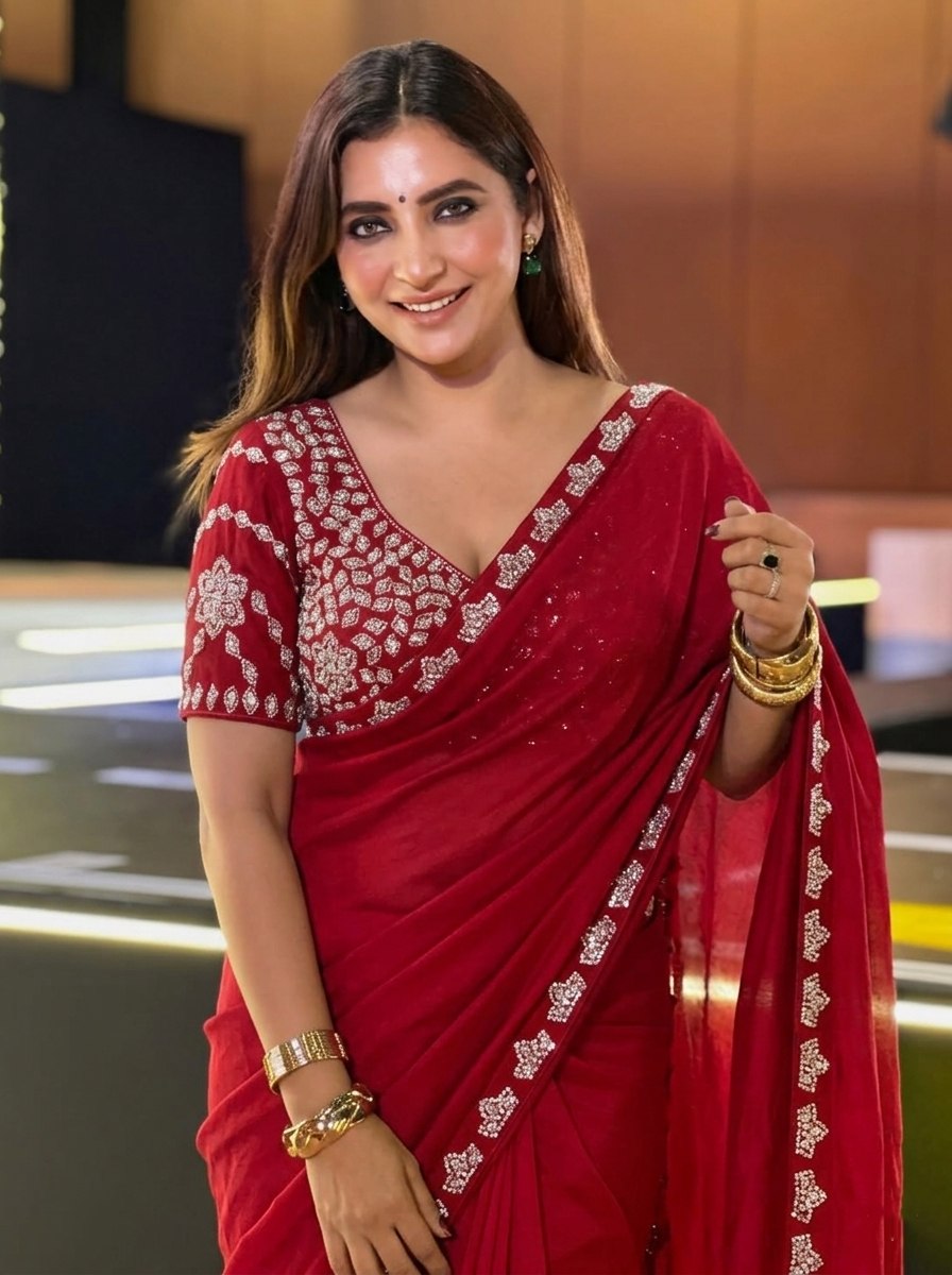 Designer Party Wear Fendy Satin Silk Saree