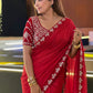 Designer Party Wear Fendy Satin Silk Saree