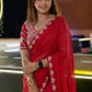 Designer Party Wear Fendy Satin Silk Saree
