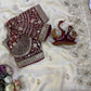 Soft Space silk Fabric Sequance and Zari Embroidery Work Saree