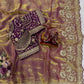 Soft Space silk Fabric Sequance and Zari Embroidery Work Saree