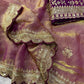 Soft Space silk Fabric Sequance and Zari Embroidery Work Saree