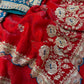 Soft Space silk Fabric Sequance and Zari Embroidery Work Saree