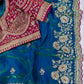 Soft Space silk Fabric Sequance and Zari Embroidery Work Saree
