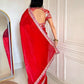Fandy Satin Silk Designer Sequins and jari & Multi Thread Embroidery Work Saree