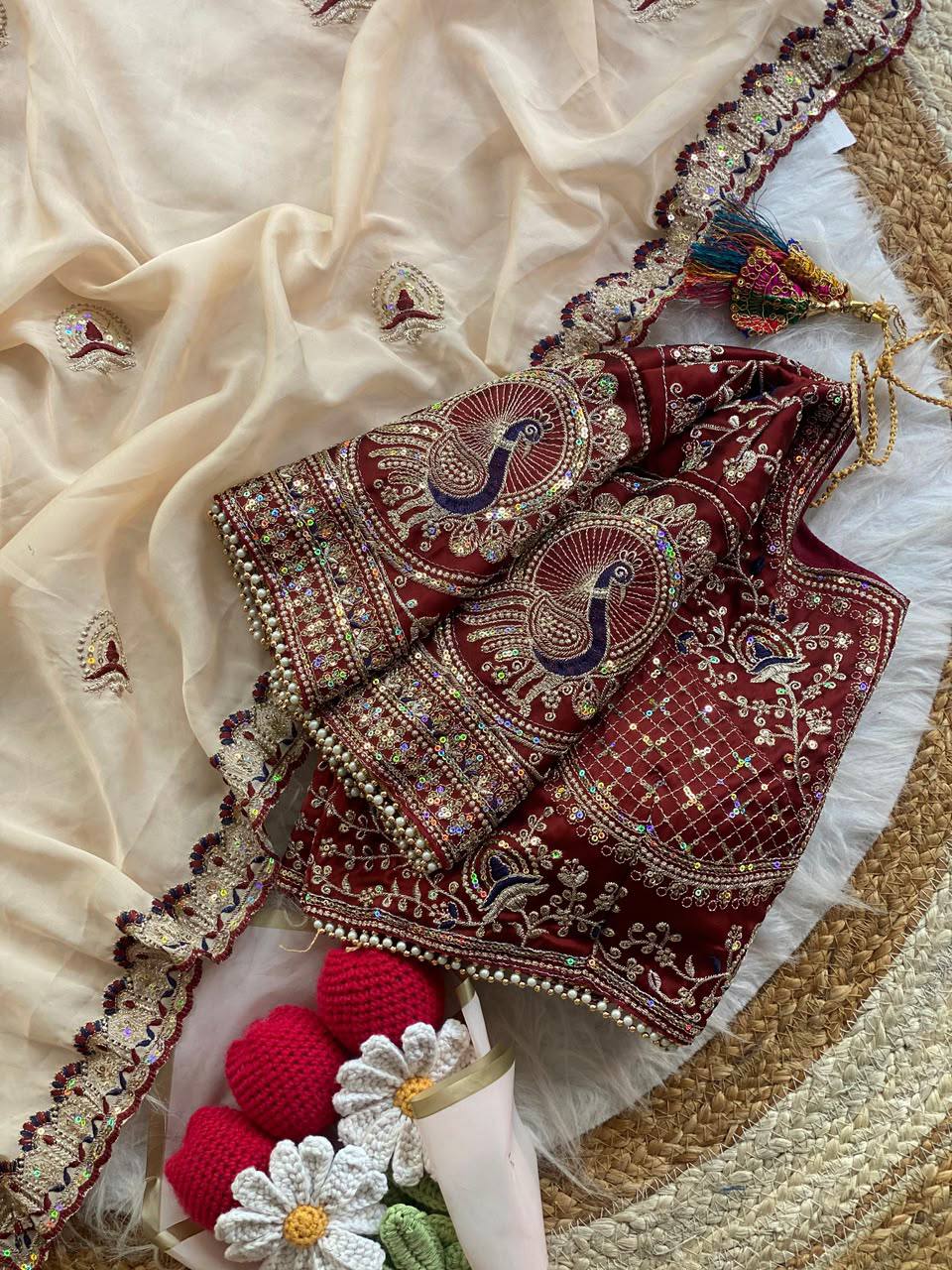 Soft Two Tone Rangoli Silk Saree