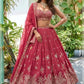 Soft & Flowing Chinon Elegant Zari Dori & Sequence Embroidery Choli
