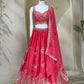Soft & Flowing Chinon Elegant Zari Dori & Sequence Embroidery Choli