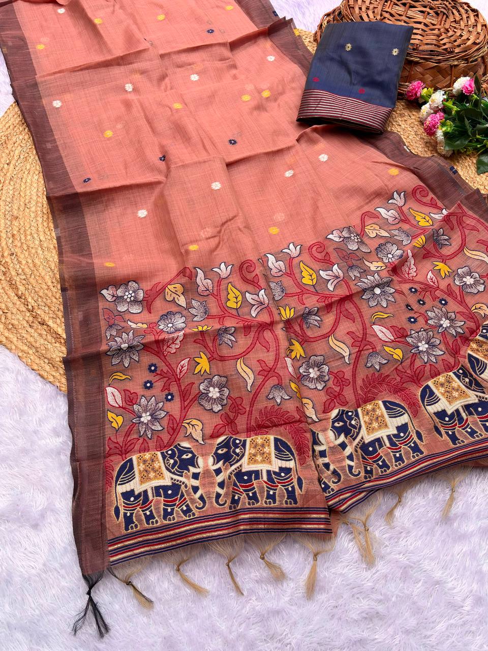 PURE JAMDANI SILK SAREE