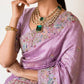 Designer Party Wear Pure Soft Tissue Silk Saree
