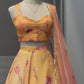 Pure soft Organza digital printed lehnga