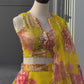 Pure Organza digital printed lehnga
